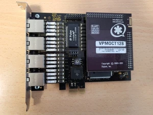 Digium 5 TE420 Asterisk 5VPMOCT128LF VPMOCT128 Quad T1/E1 PCIe w. AntiEcco board - Bild 1 von 8