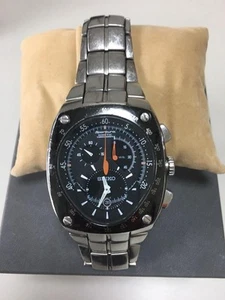 Seiko Sportura Date Chronograph Kinetic Mens Watch Authentic Working - Picture 1 of 4