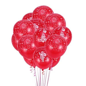 100 pezzi palloncini rotondi 12 pollici palloncini in lattice Babbo Natale palloncini di Natale - Foto 1 di 8