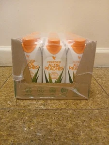 Forever Aloe Vera Gel Aleo Peaches Minis - 12  /0.33ml To GO size. KOSHER/HALAL - Picture 1 of 5