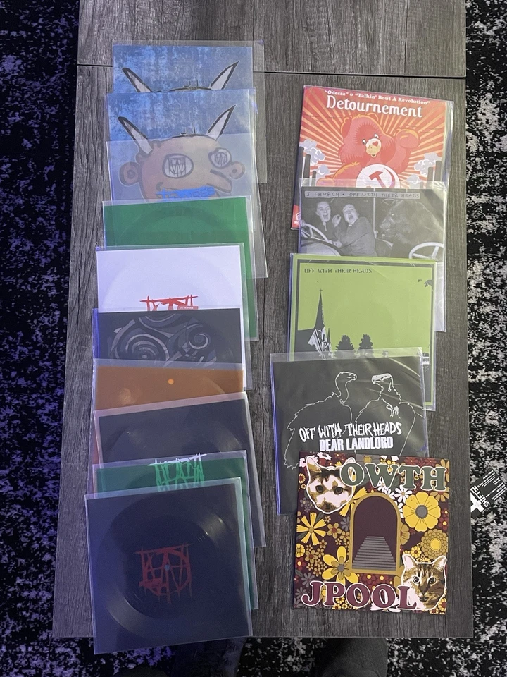 Off With Their Heads 7” Vinyl Records And Flexis Lot - Image 1 of 4