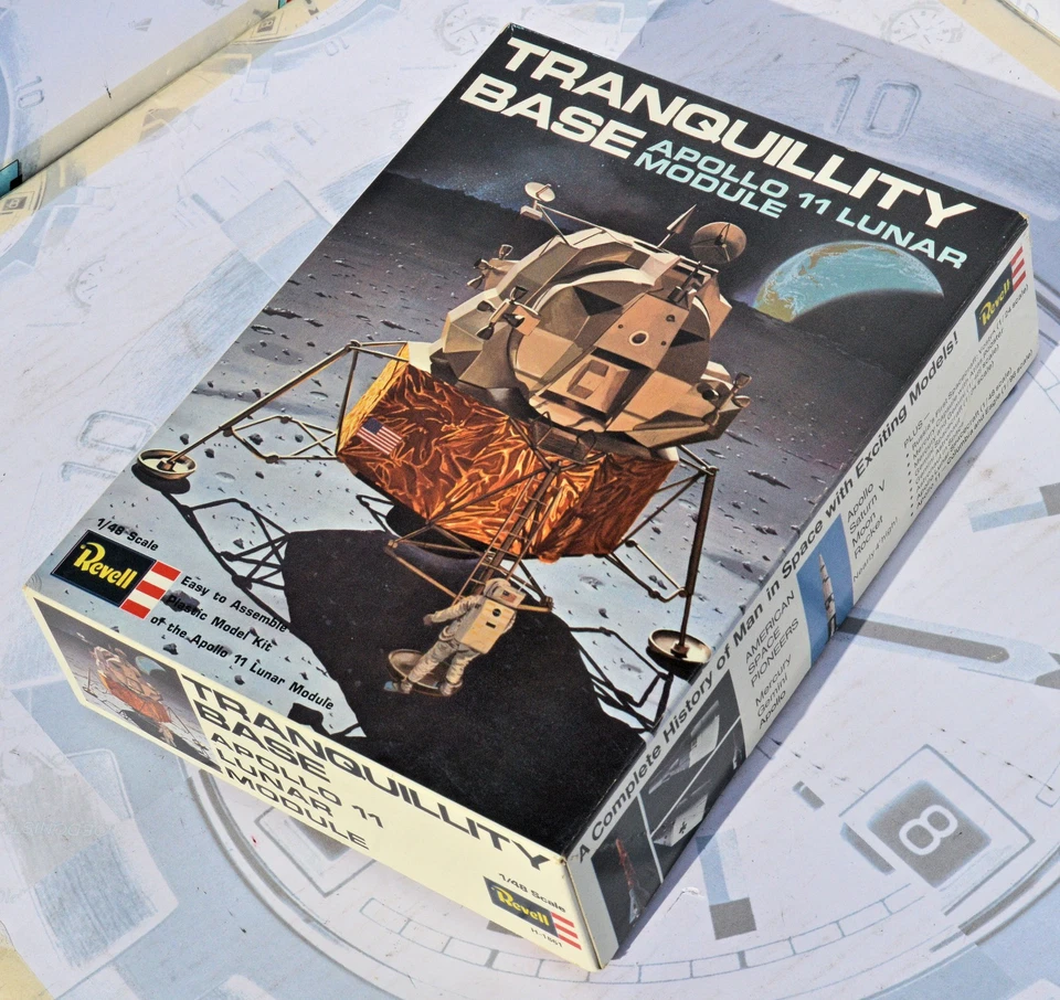 Modello scala 1/48 Tranquillity Base Apollo 11 Lunar Module NOS 1969 Perfetto - Immagine 1 di 4