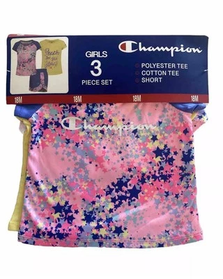 Champion Bebé Niñas 3 Piezas Conjunto Activo Talla 18 Meses Foto 1 de 3