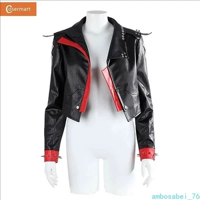 Arcano Temporada 2 Vi Para Mujer Conjunto Chaqueta Halloween Juegos con disfraces Disfraz Cuero PU Top Foto 1 de 4