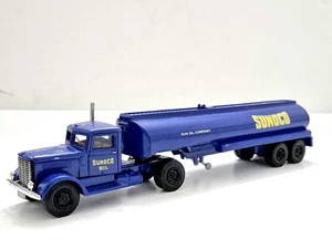 Vintage Hartoy 1939 Peterbilt 260 Semi Cab, Sunoco Tankeri Trailer Truck Diecast - Picture 1 of 21