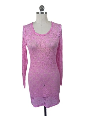 Vestido Forever 21 Y2K Encaje Crochet Mujer Grande Rosa Cachicho Casa de Hadas Boho Foto 1 de 4