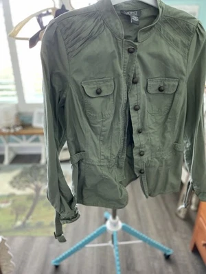 Chaqueta Jean Mujer Lema Verde Talla Mediana Usada Foto 1 de 4