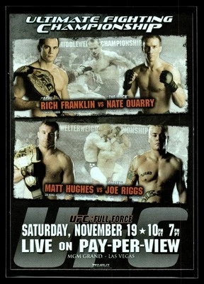 UFC 56 Fight Poster Rich Franklin / Nate Quarry 2010 Topps UFC Card #FPR-UFC56 - Image 1 of 2