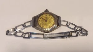AFRS bellissimo orologio donna vintage cassa oro bianco 14 carati, cinturino GF. Rottami? - Foto 1 di 11