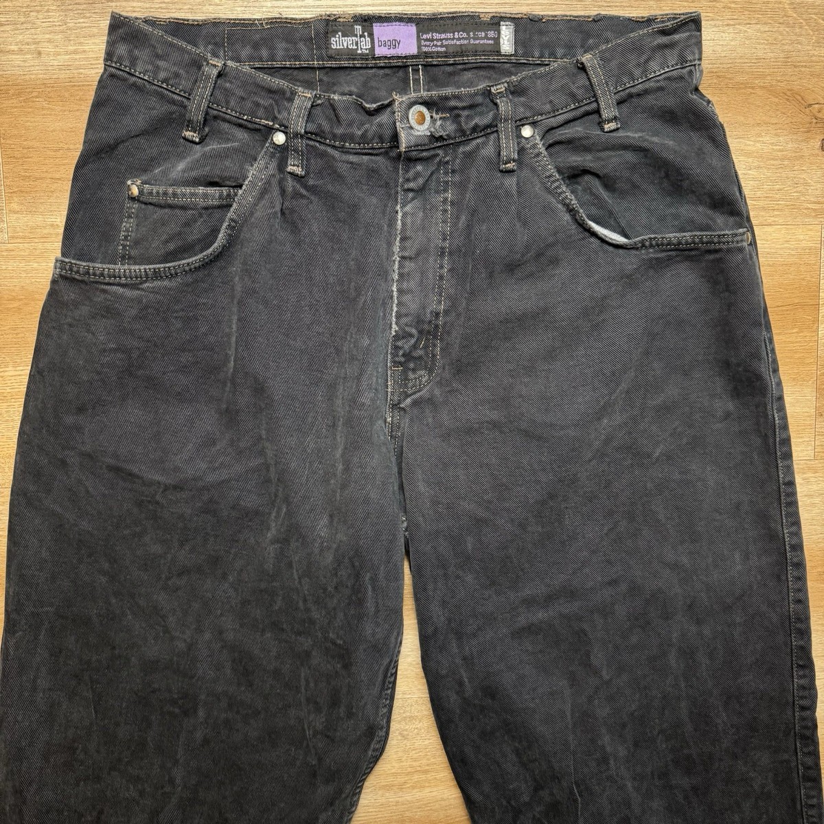 90s LEVI’S silverTab USA BAGGY BLACK Vintage Mens Levi's Silvertab Purple Label 90's Baggy Black