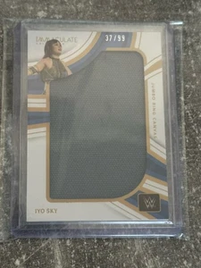 WWE Panini Immaculate 2023 Iyo Sky Jumbo Ring Canvas #37/99 Used at Backlash 23 - Bild 1 von 2