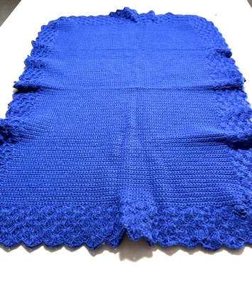 Handmade Crocheted Baby Blanket – Pram / Bassinet Size – Soft & Cozy Gift - image 1 of 4
