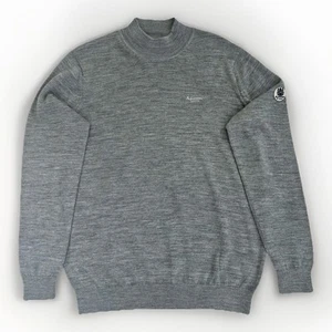 Maglione maglia uomo Aquascutum London finto collo grigio taglia XXL nuovo lana acrilico top - Foto 1 di 8