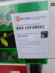 HP 89X Black Toner Cartridge High Yield CF289X - Picture 1 of 2