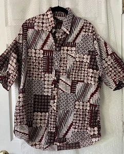 Camicia uomo Gitman Bros vintage cotone S/S crociera tropicale hawaiana grande L - Foto 1 di 6