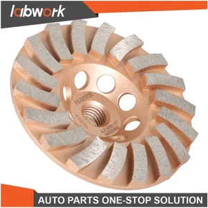 Labwork Diamond Grinding Wheels 5" Diameter 18 Turbo Segments 5/8" - 11" Arbor - Picture 1 of 12