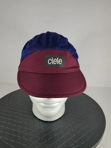 Cappello Ciele Atletica Berretto Strap Back Borgogna Viola Coolwick 5 Pannelli Corsa Uomo - Foto 1 di 9