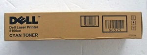 Neu Original DELL 5100cn Cyan Laserdrucker Tonerkassette CT200544 kostenloser Versand - Bild 1 von 2