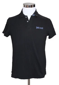 Roberto Cavalli Golf Polo Shirt Men’s Size Large 50 Short Sleeve Black Logo - Picture 1 of 10