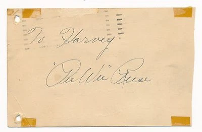 1951 PEE WEE REESE Vintage GOVT Index Card 3 DAYS AFTER BOBBY THOMSONS HOMER - Image 1 of 2