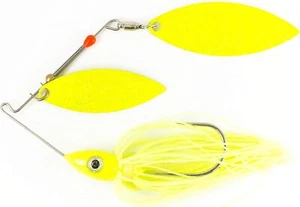 Nichols Lures Pulsator Metal Flake Double Willow Spinnerbait, Chartreuse, 3/4 - Picture 1 of 1