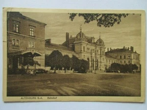 seltene AK Altenburg Bahnhof gel. 1926 - Picture 1 of 2