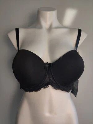 NWT Delta Burke Intimates 5 Way Convertible Under Wire Bra Black 40DD NEW - Image 1 of 4