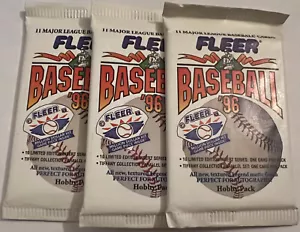 (3) 1996 Fleer Baseball Packs - Hobby - Picture 1 of 1