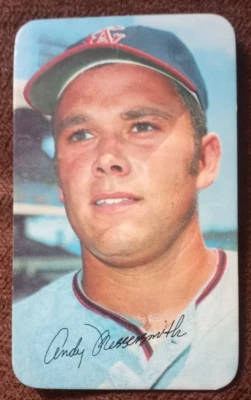 1970 Topps Super Baseball Card #25 John A. Messersmith - MINT Condition - Image 1 of 2