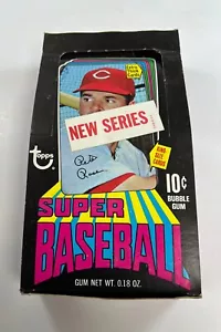 1971 Topps Super Baseball Empty Box MG30 - Imagen 1 de 4