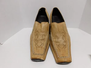 Pari Morgan SCHUH handgefertigt gestempelt Design weiches Leder Herren Größe 11 70er Vintage - Bild 1 von 19