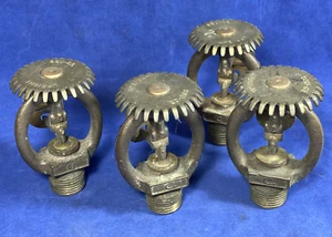 4 Vintage Messing Sprinklerköpfe ~ zuverlässig "C" ~ keine Schäden, sauber, Gewinde 13/16 - Bild 1 von 13