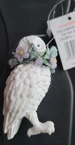 Snowy Owl Christmas Tree Decoration Ornament Brand New With Tags - Picture 1 of 3