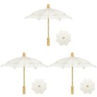 3 Pieces Regenschirm Aus Baumwolle Braut Brautparty Kleid Dekorativer