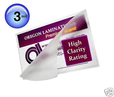 OREGON LAMINATIONS PREMIUM 500/pack 3 Mil 12x18 Large Menu Hot Laminating Pouches 12 x 18 Clear for 11x17's