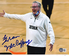FRAN MCCAFFERY signed (IOWA HAWKEYES) basketball 8X10 photo BECKETT BAS BJ36030