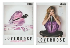 Hochglanzpapier Werbung + Patch - Diesel Loverdose beidseitig - Bild 1 von 1