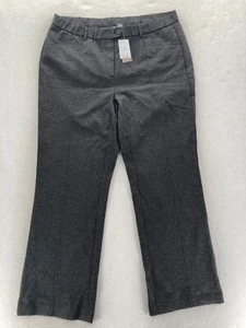 J. Jill Ponte Trouser Pants Women's XL Charcoal Gray Stretch Relaxed Career NWT - Picture 1 of 13