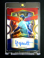 George Brett 2023 Select Tri-Color Select Company Prizm Auto #33/49 ~Royals