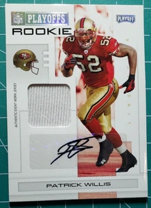2007 Playoff NFL Playoffs Material Signatures Silver #125 Patrick Willis 25/25 - Picture 1 of 6