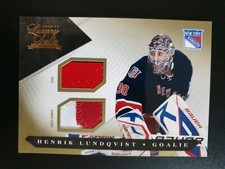 2010-11 Luxury Suite Jersey Numbers Sticks Gold #47 Henrik Lundqvist #04/10
