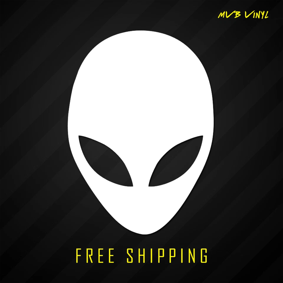 Calcomanía adhesiva de vinilo Alien Head | Aliens Face Believe Urban Legend 654 Foto 1 de 4
