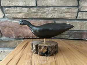 Hand Carved Hand Painted Wooden Bird Art Vintage - Picture 1 of 6
