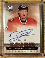 2011-12 Upper Deck The Cup DYLAN OLSEN Rookie Autographs #101 44/199 BLACKHAWKS