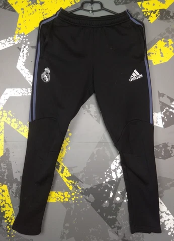 Real Madrid Training Football Pants Black Adidas Mens Size XS ig93 Cover