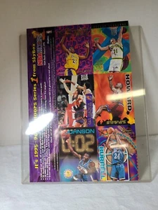 1995 SkyBox NBA HOOPS Basketball Series 1 Cards Over Size PROMO Card Sheet. - Picture 1 of 2
