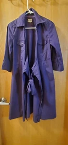 Converse One Star Womens Dark Purple Medium Wrap/Tie Dress Made in India - Picture 1 of 11