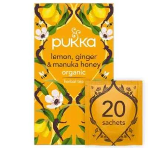 Té de miel de Manuka y jengibre de hierbas Pukka - 20 sobres - Imagen 1 de 4