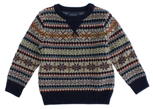 Polo Ralph Lauren Boys Sweater Fair Isle Wool Blended Pullover, Long Sleeve - Picture 1 of 4