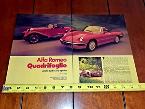 Alfa Romeo Quadrifoglio 1986 artículo original - Imagen 1 de 12